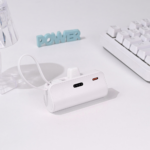 Power bank prenosiva baterija privezak 5000mAh 15W Type C bela - Slika 2