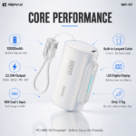 Power bank prenosiva baterija REMAX PD 22.5W WP-117 10000mAh siva - Slika 7