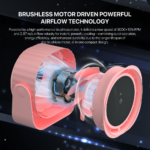Prenosni ventilator Fantech PAC4 pink - Slika 3