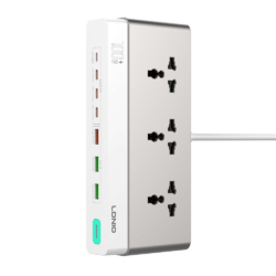 Produzni kabl LDNIO SC3 10-IN-1 3 uticnice 4xPD 3xUSB GaN 65W Total Power 100W 2m