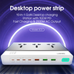 Produzni kabl LDNIO SC3 10-IN-1 3 uticnice 4xPD 3xUSB GaN 65W Total Power 100W 2m - Slika 4