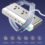 Produzni kabl LDNIO SC3 10-IN-1 3 uticnice 4xPD 3xUSB GaN 65W Total Power 100W 2m - Slika 6