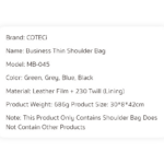 Ranac Coteci Business series crni - Slika 8
