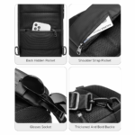 Ranac Coteci Crossbody series crni - Slika 3
