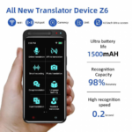 Smart AI prevodilac Z6 crni - Slika 4