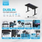 Sto Gaming Fantech DW114 Dublin crni - Slika 3