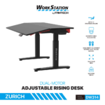 Sto Gaming Fantech DW314 ZURICH podesivi Ergonomski Magnetic Desk crni - Slika 2