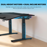 Sto Gaming Fantech DW314 ZURICH podesivi Ergonomski Magnetic Desk crni - Slika 6