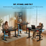 Sto Gaming Fantech DW314 ZURICH podesivi Ergonomski Magnetic Desk crni - Slika 7