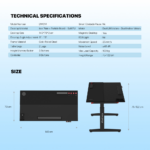 Sto Gaming Fantech DW314 ZURICH podesivi Ergonomski Magnetic Desk crni - Slika 9