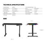 Sto Gaming Fantech GD1014 LiftZone crni - Slika 10