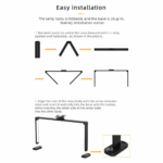 Stona LED lampa F-800E roze - Slika 8