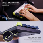 Tastatura Mehanicka Gaming Fantech MK874V2 RGB Atom 63 Mori White (rosie switch) - Slika 9