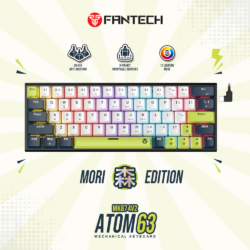 Tastatura Mehanicka Gaming Fantech MK874V2 RGB Atom 63 Mori White (taro switch)