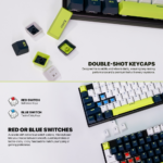 Tastatura Mehanicka Gaming Fantech MK877S RGB Atom 87S Mori bela (taro switch) - Slika 7