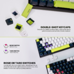 Tastatura Mehanicka Gaming Fantech MK878S RGB Atom 104S Mori bela (taro switch) - Slika 6
