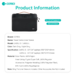 Torba za laptop Coteci 14051 15-16 inch siva - Slika 4