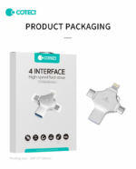 USB flash memorija Coteci CS8836 128GB USB 3.0/micro USB/Type C/lightning - Slika 7