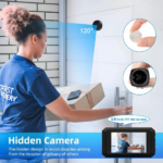 Video pametno zvono JWD Cat Eye za vrata ugradno Wireless - Slika 6