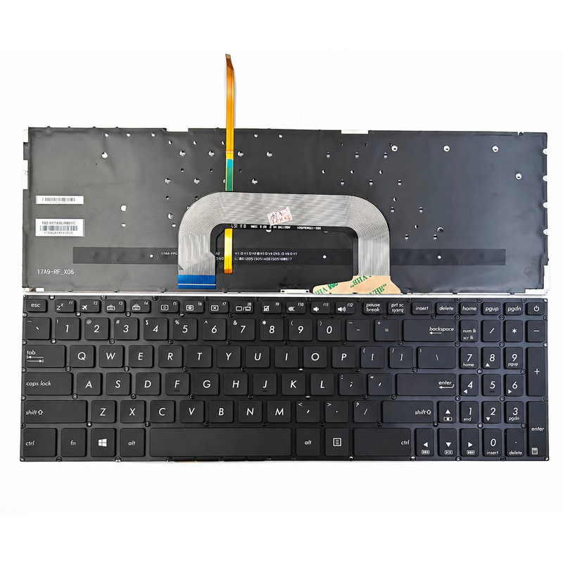 2142-x705.png Tastatura za laptop Asus VivoBook 17 X705 MA X705MB X705FN X705FD X705QA X705U mali enter backlight - Slika 1