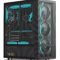 Kuciste Stars Solution B01 Crno, Metal Mesh, 4x 12cm ARGB