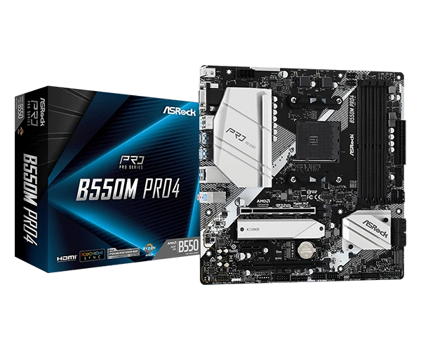 51252.webp MB AM4 AsRock B550M PRO4 90-MXBDK0-A0UAYZ - Slika 1