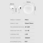 Bluetooth slusalice Airpods Pro6 narandzaste HQ - Slika 10