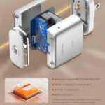 Kucni punjac LDNIO Q20, PD3.2, PPS, AVS, UFCS 60W sa Type C na Type C kablom sivi - Slika 5