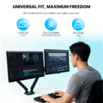 Nosac za dva monitora Fantech WorkStation ProMount MBD1 crni - Slika 14