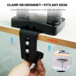 Nosac za dva monitora Fantech WorkStation ProMount MBD1 crni - Slika 15