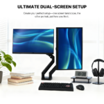 Nosac za dva monitora Fantech WorkStation ProMount MBD1 crni - Slika 20