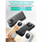 Power bank prenosiva baterija Coteci 22.5W iH-160 10000mAh crna - Slika 2