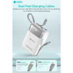 Power bank prenosiva baterija Coteci 35W iH-158 20000mAh crna - Slika 4