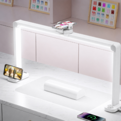 Stona LED lampa F-800E bela