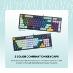 Tastatura Mehanicka Gaming Fantech MK890V2 RGB Atom MK96 SkyBlue (Taro switch) - Slika 8